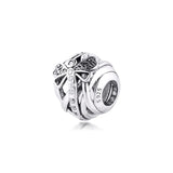 Dragonfly Beads Clear CZ 100% Sterling-Silver Charms