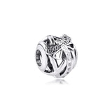 Dragonfly Beads Clear CZ 100% Sterling-Silver Charms