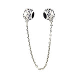 Enchanted Heart Safety Chain Beads for Bracelets