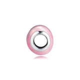 925 Sterling Silver Heart Charm Beads for Bracelets DIY Jewelry