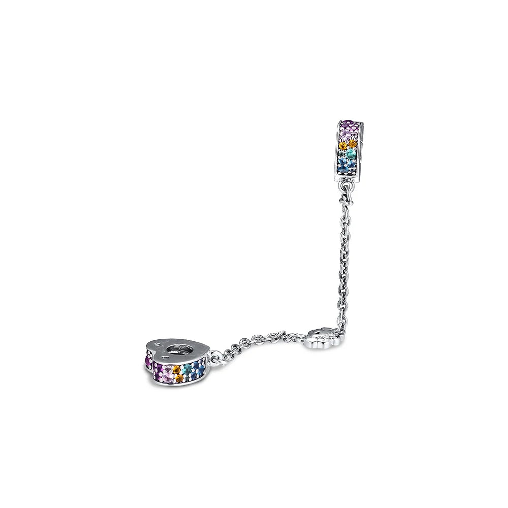 Multi-Colored Arcs of Love Safety Chain Beads for Bracelets