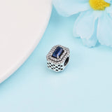 Sterling Silver Levelled Rectangular Beads for Charms Bracelets