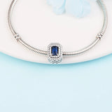 Sterling Silver Levelled Rectangular Beads for Charms Bracelets