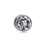 Comedy & Tragedy Drama Masks Beads 925 Sterling Silver Jewelry