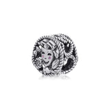 Comedy & Tragedy Drama Masks Beads 925 Sterling Silver Jewelry