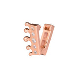 925 Sterling-Silver Crown Clip Rose Beads for Charms Bracelets DIY