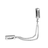 925 Sterling Silver DIY Safety Chain Clip Bead for Charm Bracelets