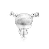 Pigtails Beads 925 Sterling Silver Charms Bracelet DIY Kit