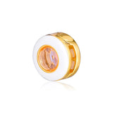 925 Sterling Silver Circle Clip Beads for Charm Bracelets