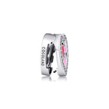 925 Sterling Silver Hearts of Love Clip Beads for Charms Bracelets