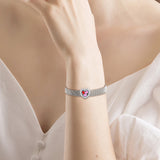 925 Sterling Silver Hearts of Love Clip Beads for Charms Bracelets