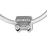 London Bus Beads 925 Sterling Silver Charms Bracelet DIY Fits
