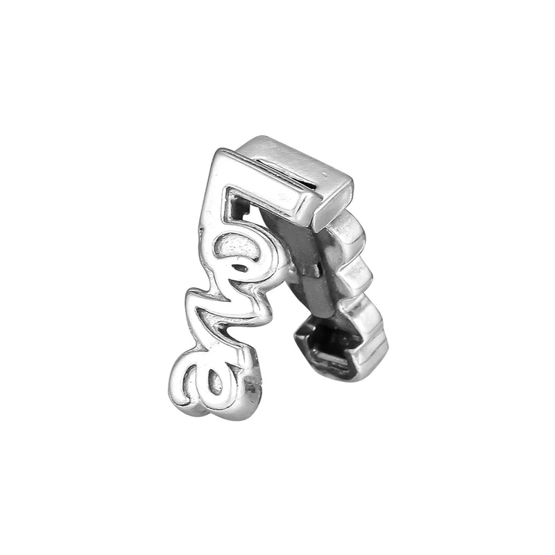 DIY Love Clip Beads for Charms Bracelets 925 Sterling Silver Jewelry