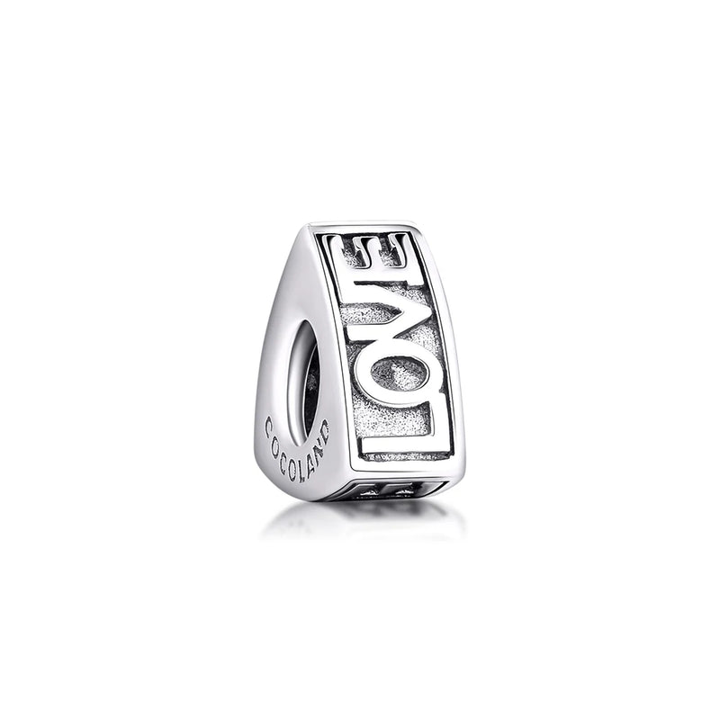 DIY Love Spacer Beads 925 Sterling Silver Charms Bracelets