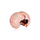 Matte Brilliance Rose Clip Beads - 925 Sterling Silver Jewelry