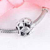 Sterling Silver DIY Charms Bracelet Fits: Starfish, Shells, Hearts Beads