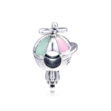 925 Sterling Silver Propeller Hat Boy Beads for Charms Bracelets