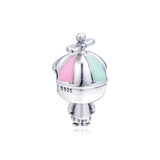 925 Sterling Silver Propeller Hat Boy Beads for Charms Bracelets