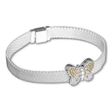 Sterling Silver Bedazzling Butterfly Clip Beads for Charms Bracelets