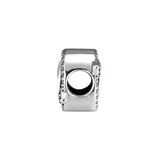 Sterling Silver Sparkling Arrow & Heart Beads for Charms Bracelets