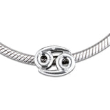 Sparkling Cancer Zodiac Beads 925 Sterling Silver Jewelry