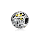 Sparkling Hearts Beads 925 Sterling Silver Charms Bracelets