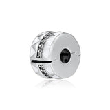 Jagged Lines Beads 925 Sterling Silver Charms Bracelet Fits DIY
