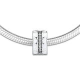 Jagged Lines Beads 925 Sterling Silver Charms Bracelet Fits DIY