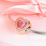 Sparkling Love Rose Beads 925 Sterling-Silver-Jewelry