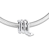 Sterling Silver Scorpio Zodiac Bead for Charm Bracelets
