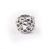 925 Sterling Silver Openwork Chain Padlock Charm Beads Bracelets