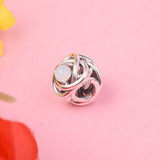 Mother of Pearl Circle Beads Bracelet 925 Sterling Silver Jewelry