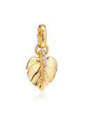 Europe Charms Bracelets 925 Sterling Silver Shining Leaf Beads