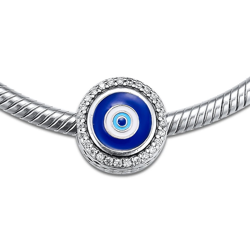 925 Silver European Charms Bracelet Beads with CZ