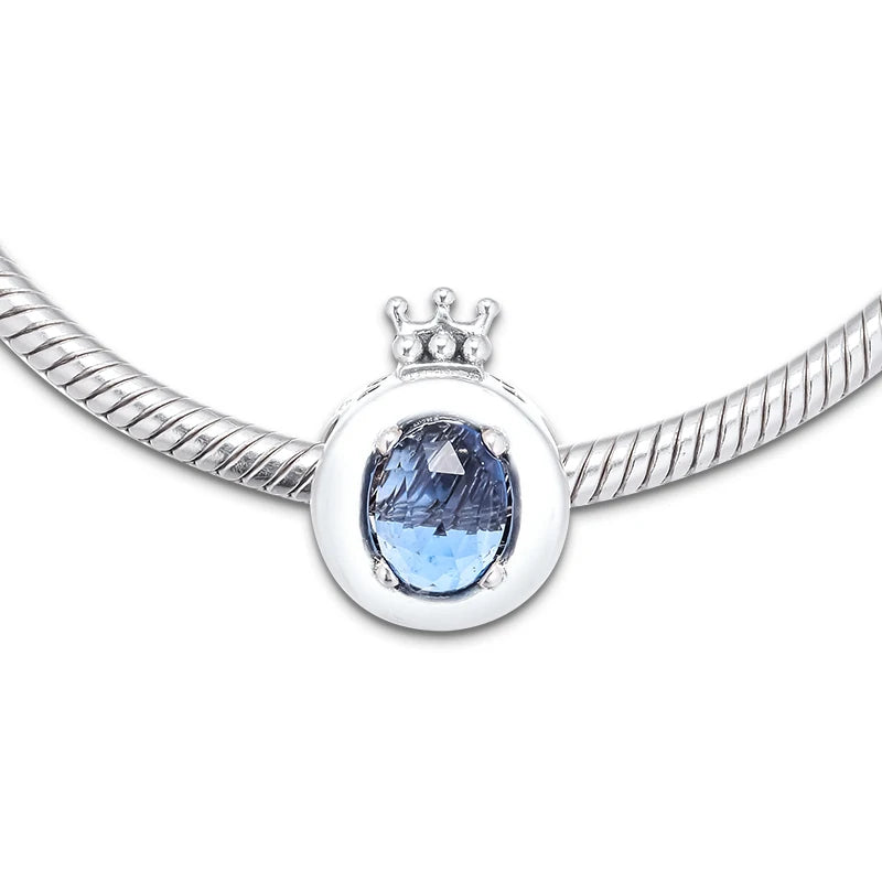 Europe Charm Bracelet Crown O Beads 925 Sterling Silver Jewelry