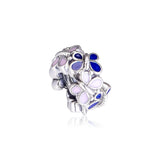 European Butterfly Spacer Beads 925 Sterling Silver Jewelry