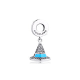 Europe Charms Bracelet DIY Sorcerer's Hat Beads 925 Sterling Silver Jewelry