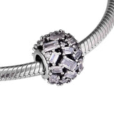 Chiselled Elegance Beads 925 Sterling Silver Charms Bracelet DIY Fits Europe