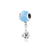 925 Sterling Silver Elephant & Balloon Dangle Beads for Europe Charms Bracelets
