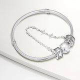 Europe Charms Bracelet Safety Chain Beads 925 Sterling Silver Jewelry