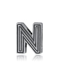 Europe Charms Bracelet Letter N Clip Bead 925 Sterling Silver Jewelry