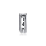 Europe Charms Bracelet Letter N Clip Bead 925 Sterling Silver Jewelry