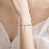 Lock of Love Beads Clear CZ 925 Sterling-Silver-Jewelry