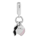 Europe Charms Bracelets Love Couple Dangle Beads 925 Sterling-Silver-Jewelry
