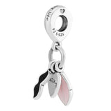 Europe Charms Bracelets Love Couple Dangle Beads 925 Sterling-Silver-Jewelry