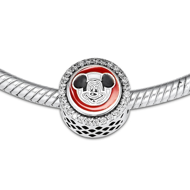 Europe Charms Bracelets Mouse Club Beads 925 Sterling Silver Jewelry