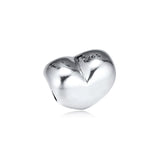 European Charm Bracelet Sterling Silver Heart Beads Jewelry