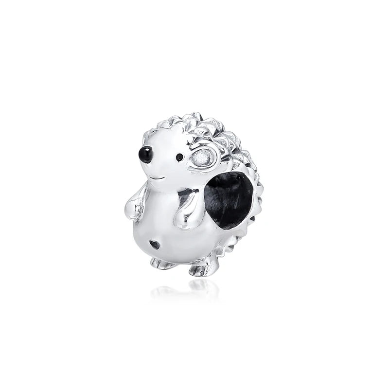 925 Sterling Silver Hedgehog Bead for European Charm Bracelets