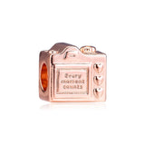 925 Silver Rose Snapshots Beads Jewelry for Europe Charms Bracelets