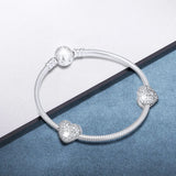 925 Silver Star in My Heart Clip Beads Jewelry